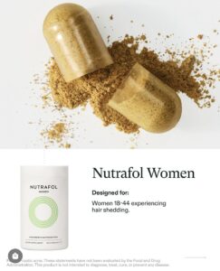 Nutrafol Women supplement for ages 18–44, GLP-1 journey, hair shedding—luxury Houston salon & spa wellness and beauty support. | Josephine's Salons and Spas | Houston, TX