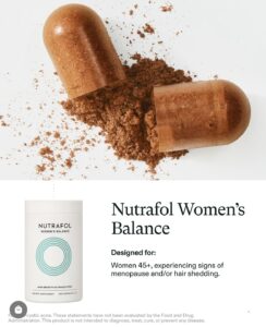 Nutrafol Women's Balance capsules for hair thinning, menopause, and growth support at a luxury Houston Aveda salon and spa. | Josephine's Salons and Spas | Houston, TX